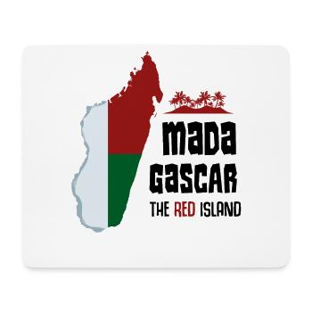 Cool Republic of Madagascar country outline gift idea - Mouse Pad (horizontal) - white - Front