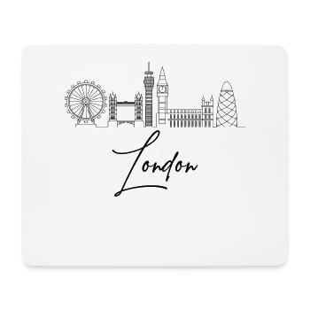 Londres - Tapis de souris (format paysage) - blanc - Devant