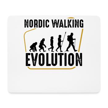 Nordic Walking - Mouse Pad (horizontal) - white - Front