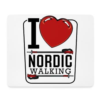 Nordic Walking - Mouse Pad (horizontal) - white - Front