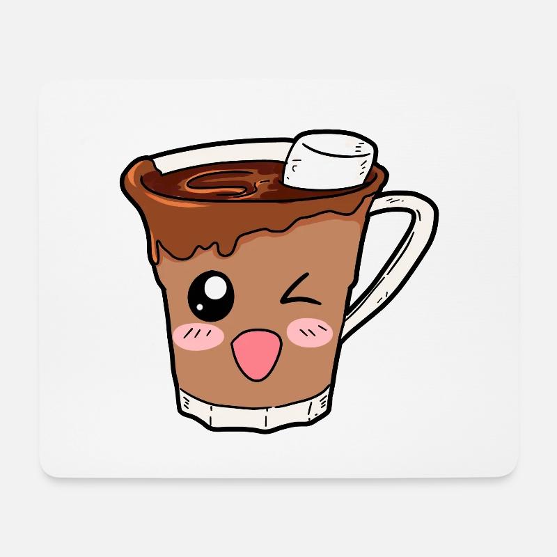 Hot Chocolate Drink Drink Gift - Mouse Pad (horizontal) - white