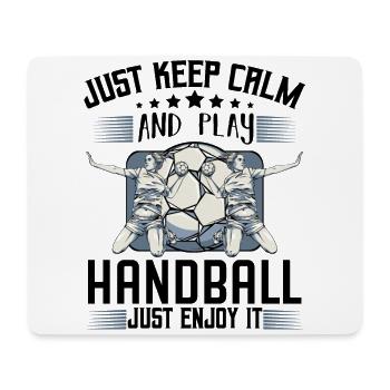 Handball - Mousepad (Querformat) - Weiß - Vorne