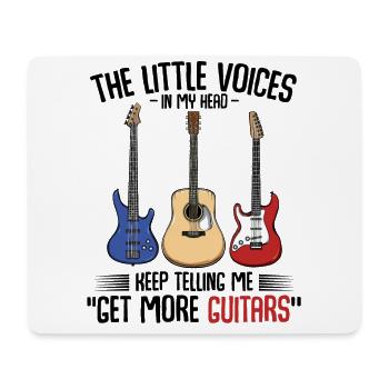 guitars - Mouse Pad (horizontal) - white - Front