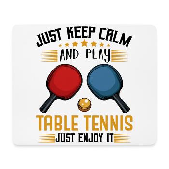 Ping Pong Funny Sayings tennis de table cadeau cool - Tapis de souris (format paysage) - blanc - Devant