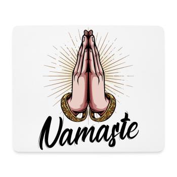 Yoga - Mousepad (Querformat) - Weiß - Vorne