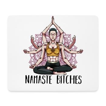 Yoga - Mousepad (Querformat) - Weiß - Vorne