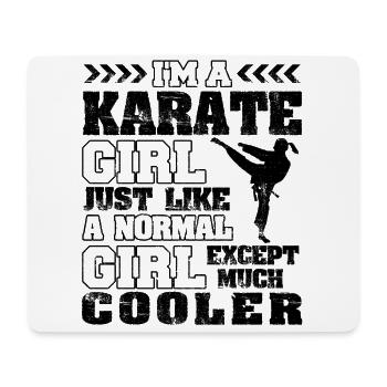 Cool Karate Girl - Mousepad (Querformat) - Weiß - Vorne