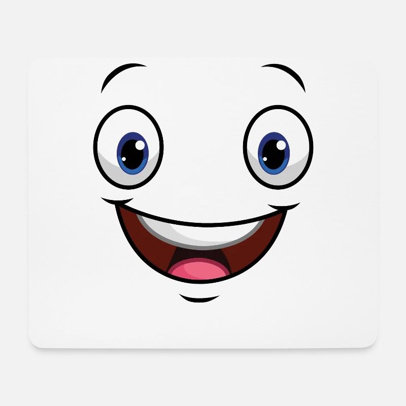 Face Mimic Funny Funny Funny - Mouse Pad (horizontal) - white