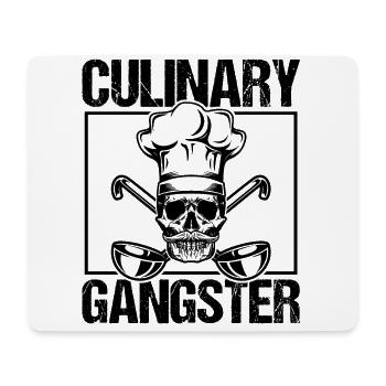Chef Skull Cuisine Cadeau de cuisine - Tapis de souris (format paysage) - blanc - Devant