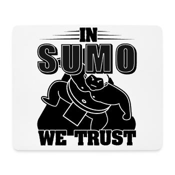En sumo nous avons confiance - Tapis de souris (format paysage) - blanc - Devant