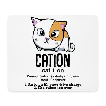 Cation cadeau mignon chimiste chat chimie - Tapis de souris (format paysage) - blanc - Devant