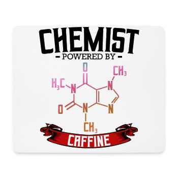 Cadeaux Chimiste Powered By Caffine Chemistry - Tapis de souris (format paysage) - blanc - Devant