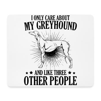 Windhund - Mousepad (Querformat) - Weiß - Vorne