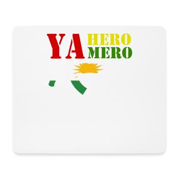 Kurdistan Flag Free Kurdistan - Mouse Pad (horizontal) - white - Front