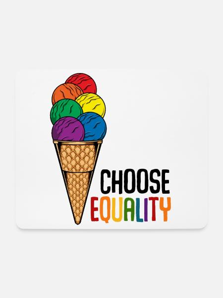 LGBT - Mousepad (Querformat) - Weiß