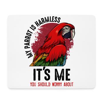 parrot - Mouse Pad (horizontal) - white - Front