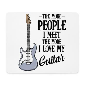 guitare - Tapis de souris (format paysage) - blanc - Devant