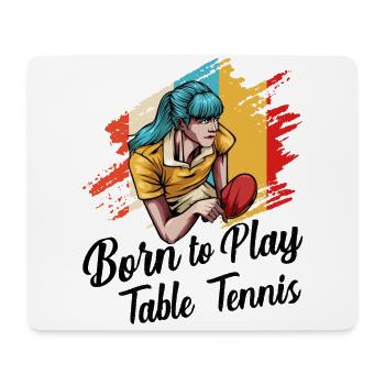 Ping-pong - Tapis de souris (format paysage) - blanc - Devant