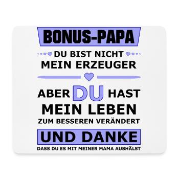 Bonus Papa - Mousepad (Querformat) - Weiß - Vorne