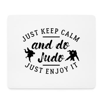 Judo Fighter Martial Arts Fan Lover Sport judoka - Mouse Pad (horizontal) - white - Front