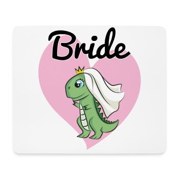 Bride to be Dino Dinosaurs JGA wedding marriage - Mouse Pad (horizontal) - white - Front