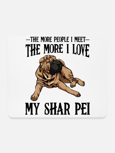 Shar Pei - Mousepad (Querformat) - Weiß