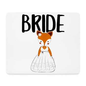 Bride to be Braut Fuchs Füchse JGA Junggesellin - Mousepad (Querformat) - Weiß - Vorne