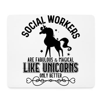 Social Worker Profession Job Title - Mouse Pad (horizontal) - white - Front