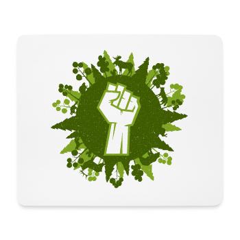 Eco Friendly Protest - Mousepad (Querformat) - Weiß - Vorne