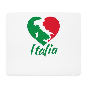 Italia Heart - Ich liebe Italien - Mousepad (Querformat) - Weiß - Vorne