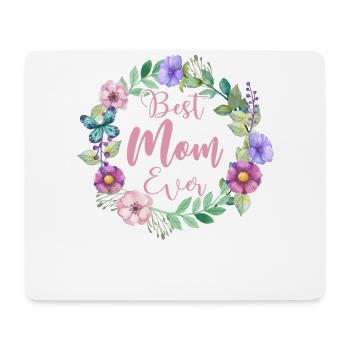 Meilleure maman de tous les temps - Meilleur cadeau de maman jamais - Tapis de souris (format paysage) - blanc - Devant
