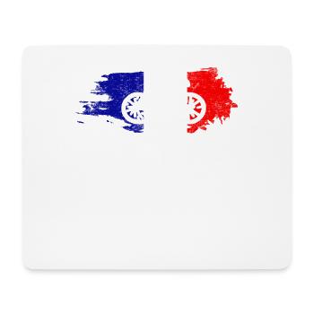 Cycling race France for road cyclists - Mouse Pad (horizontal) - white - Front