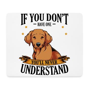 Golden retriever - Mouse Pad (horizontal) - white - Front