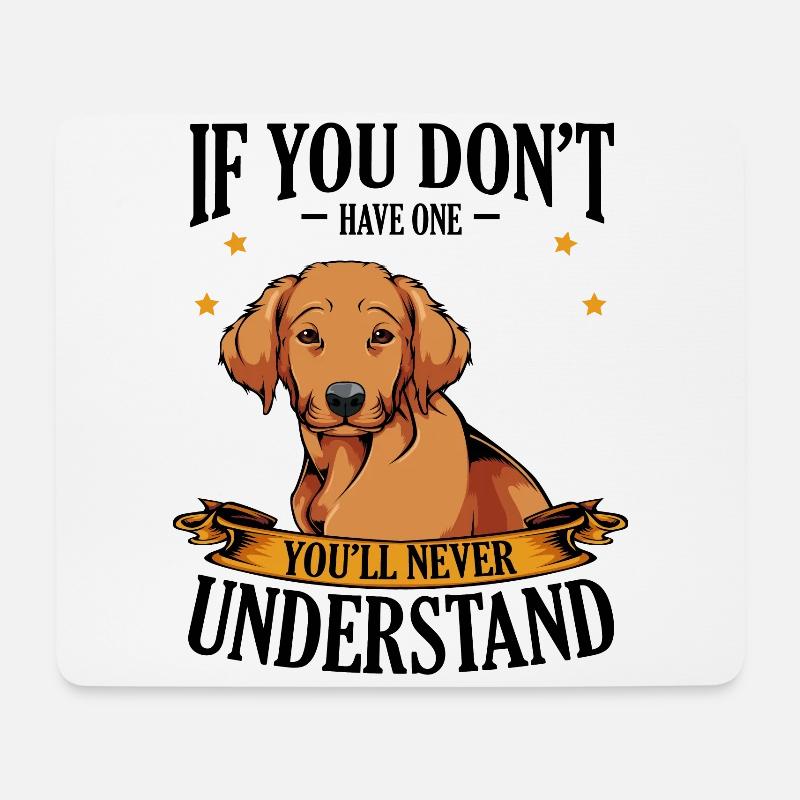 Golden retriever - Mouse Pad (horizontal) - white