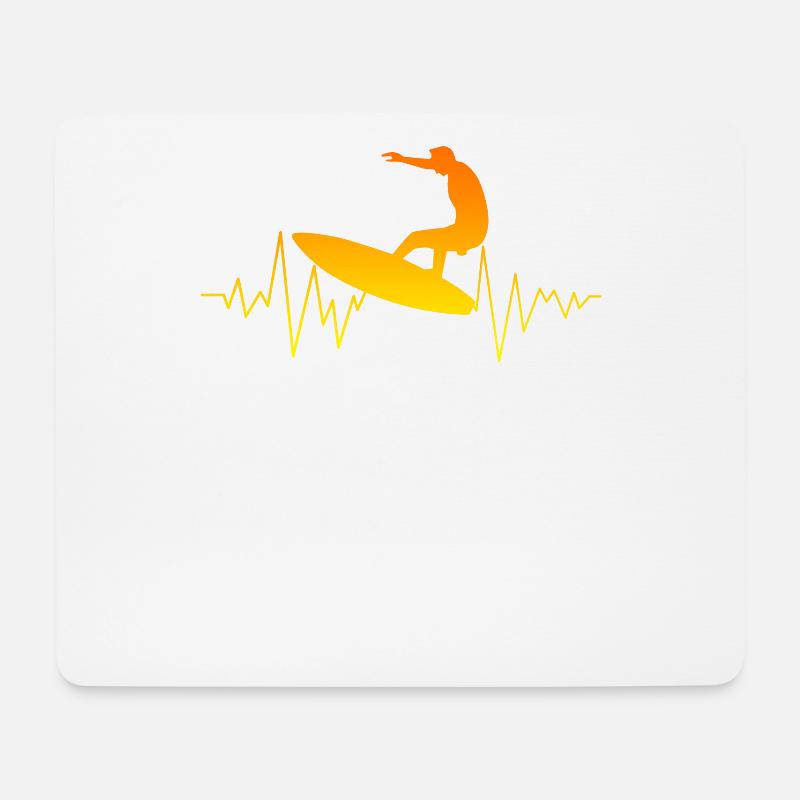 Surfen Surfer - Mousepad (Querformat) - Weiß
