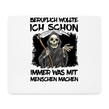 Sensenmann - Mousepad (Querformat) - Weiß - Vorne