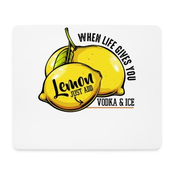 Fruit de citron - Tapis de souris (format paysage) - blanc - Devant