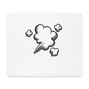 Der Furz - Cartoon Wolke - Mousepad (Querformat) - Weiß - Vorne
