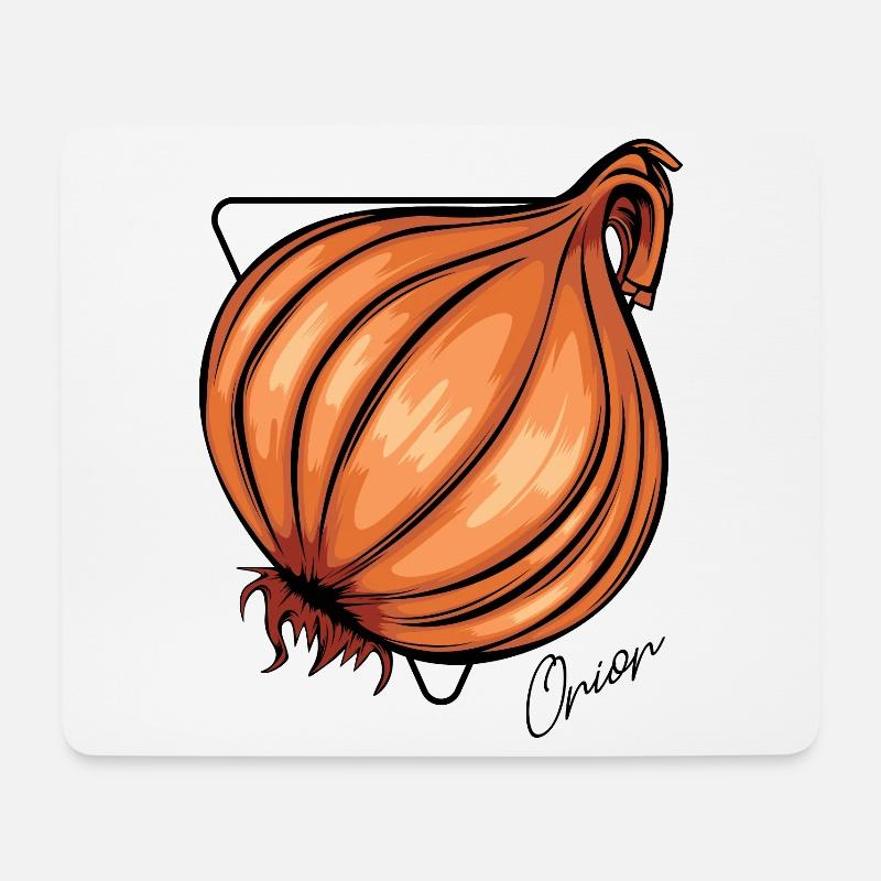 Zwiebel Zwiebeln - Mousepad (Querformat) - Weiß