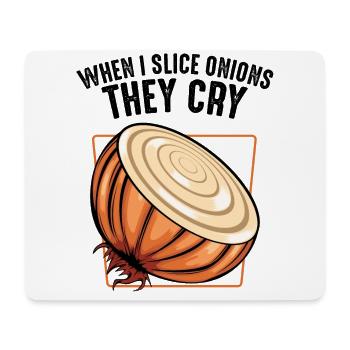 Zwiebel Zwiebeln - Mousepad (Querformat) - Weiß - Vorne