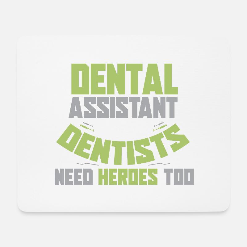 Zahnarzt Dentist Zahn Zähne Dental Geschenk - Mousepad (Querformat) - Weiß