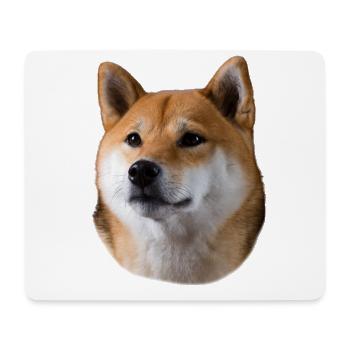 Shiba Inu dog face for every dog fan - Mouse Pad (horizontal) - white - Front