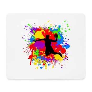 joueur de handball cool pour les joueurs de handball et les professionnels - Tapis de souris (format paysage) - blanc - Devant