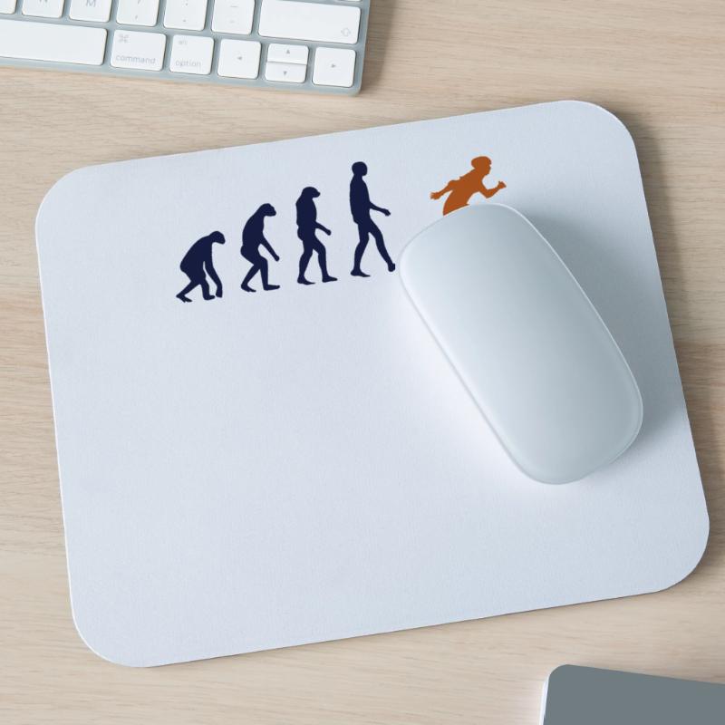 Skater Evolution Retro Roller Skating Development Mouse Pad (horizontal)