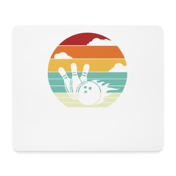 Bowling Team Kegeln Retro Kegler Bowler Vintage - Mousepad (Querformat) - Weiß - Vorne