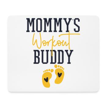 Mommy's Workout Buddy Maternity Pregnancy Fitness - Mousepad (Querformat) - Weiß - Vorne