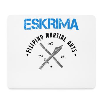 Cadeau d'arts martiaux d'arts martiaux philippins Eskrima - Tapis de souris (format paysage) - blanc - Devant