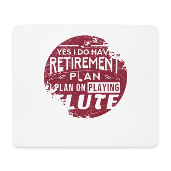 Flute pension - Mouse Pad (horizontal) - white - Front