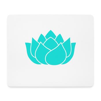 Lotus flower Unalome yoga meditation - Mouse Pad (horizontal) - white - Front