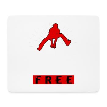 Free running gift for parkour runner friends - Mouse Pad (horizontal) - white - Front